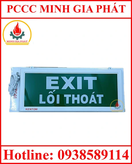 Đèn Exit 1 Mặt Kentom KT110