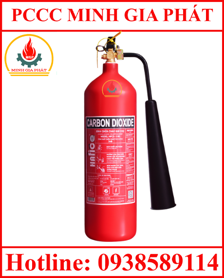 BÌNH CHỮA CHÁY CO2 3KG (HAFICO) + KIỂM ĐỊNH