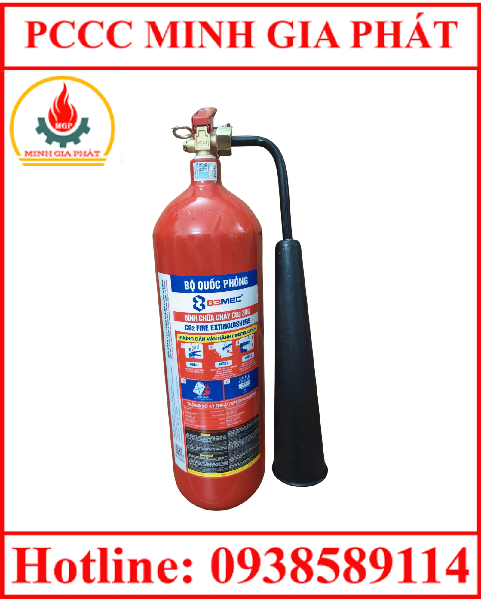 BÌNH CHỮA CHÁY XÁCH TAY BỘT 4KG (VICTORY VN)