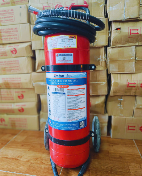 Binh chua chay xe day 35kg song hong Binh chua chay xe day 35kg song hong